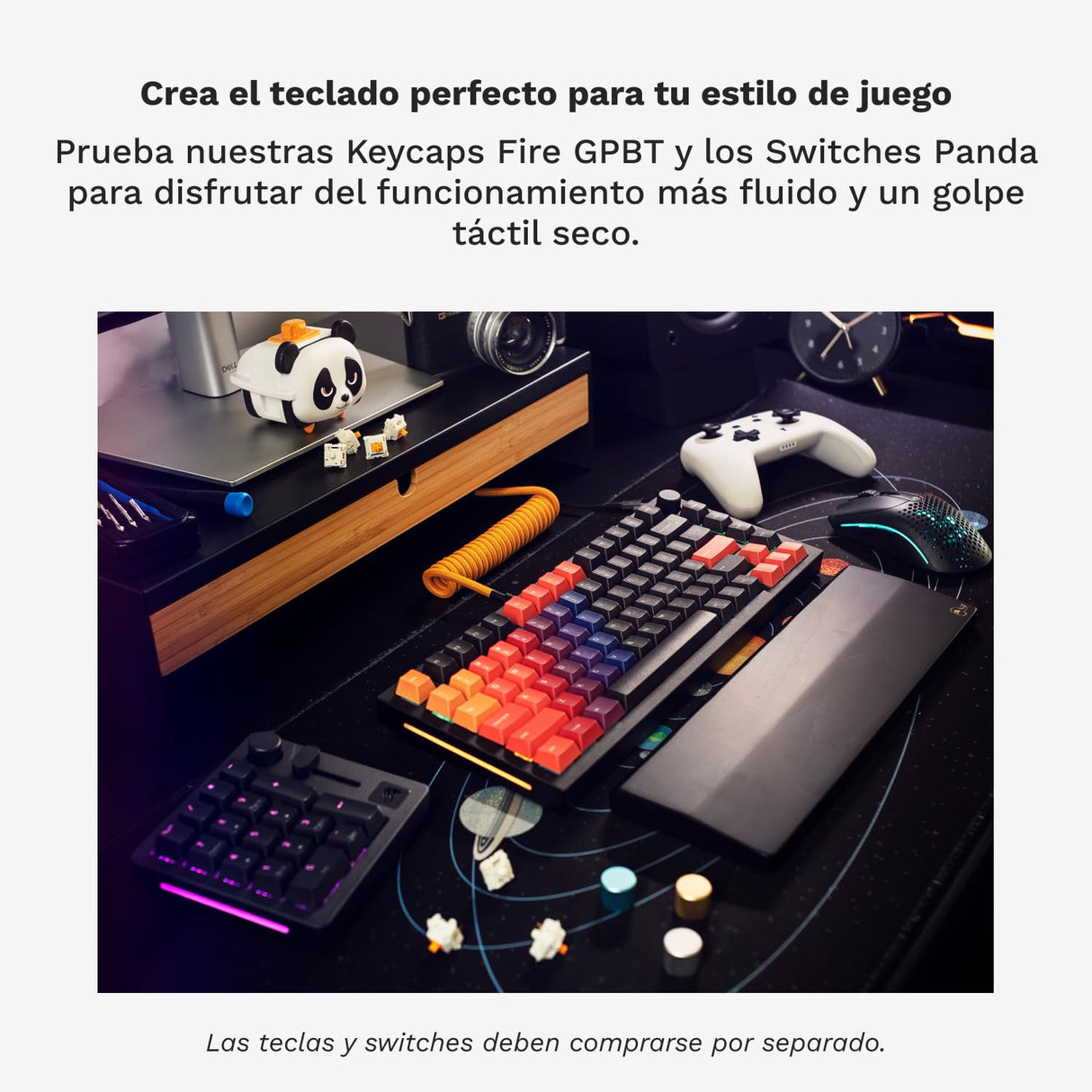 Glorious Gaming GMMK PRO 75% Barebones (solo carcasa) - Teclado gaming mecánico modular, TKL, carcasa de 1,5 kg, RGB, personalizable, switches de 5 pines, distribuciones internacional / ISO - Negro