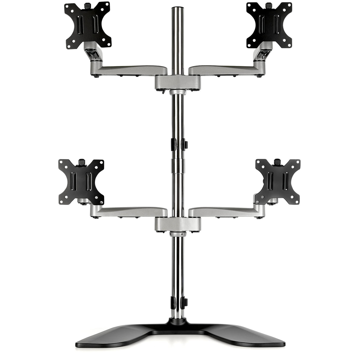 StarTech.com Soporte de Escritorio para 4 Monitores de hasta 32" VESA - Articulado - Acero y Aluminio - Base Multipantalla - (ARMQUADSS)