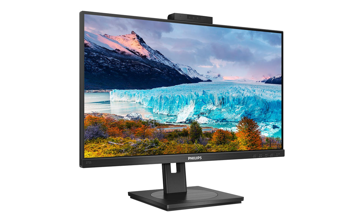 Philips 272S1MH Monitor 27 Pulgadas FHD, 75Hz, IPS, 4 ms GtG, Adaptive Sync., Altura Ajustable, Altavoces (1920x1080, 1x HDMI 1.4, 1x DP 1.2, USB-Hub), Negro