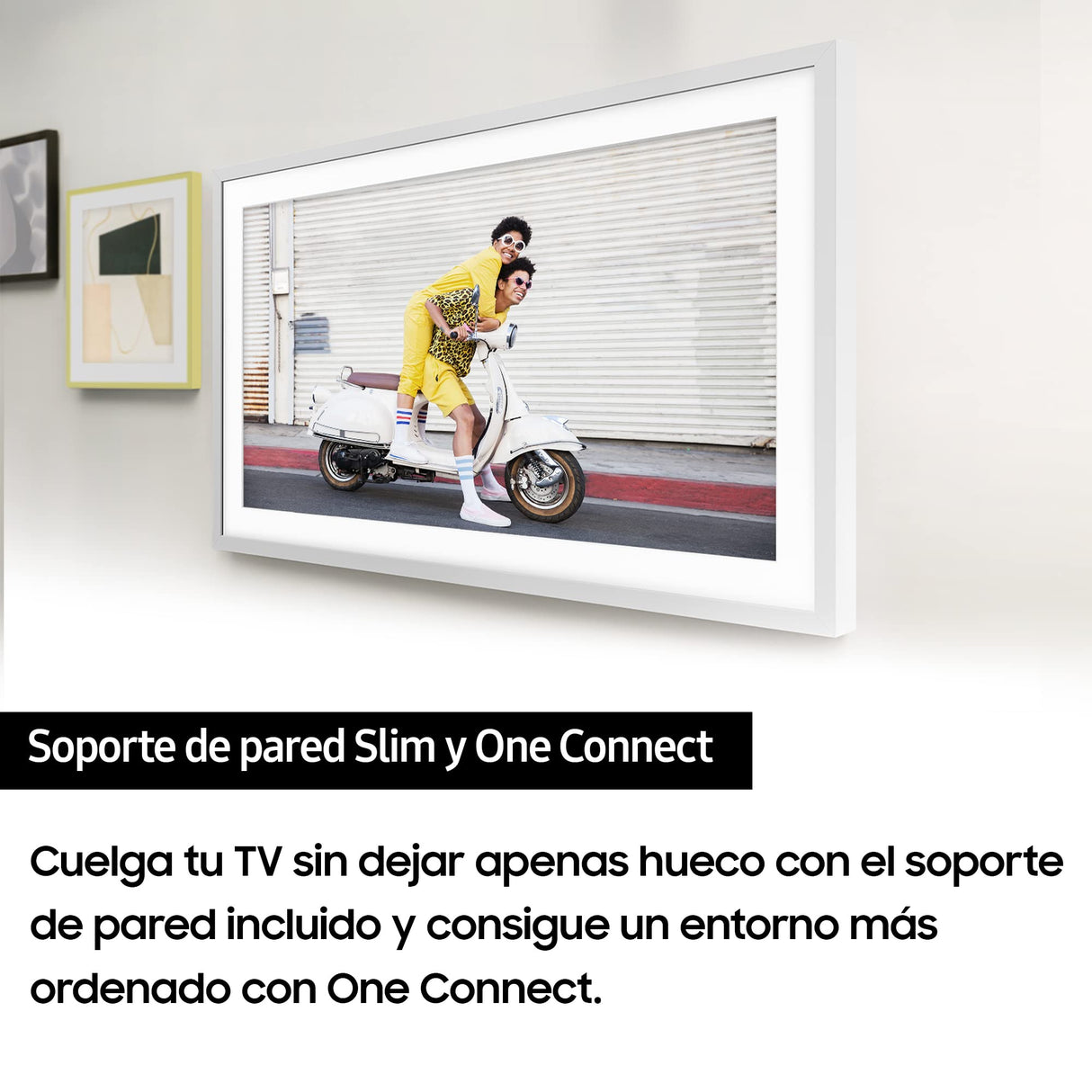SAMSUNG TV The Frame 2023 55LS03 - Smart TV de 55", Galería de Arte con Display Mate, Marcos Intercambiables, Tecnología Quantum Dot, One Connect y Cable Casi Invisible, Soporte de Pared Slim