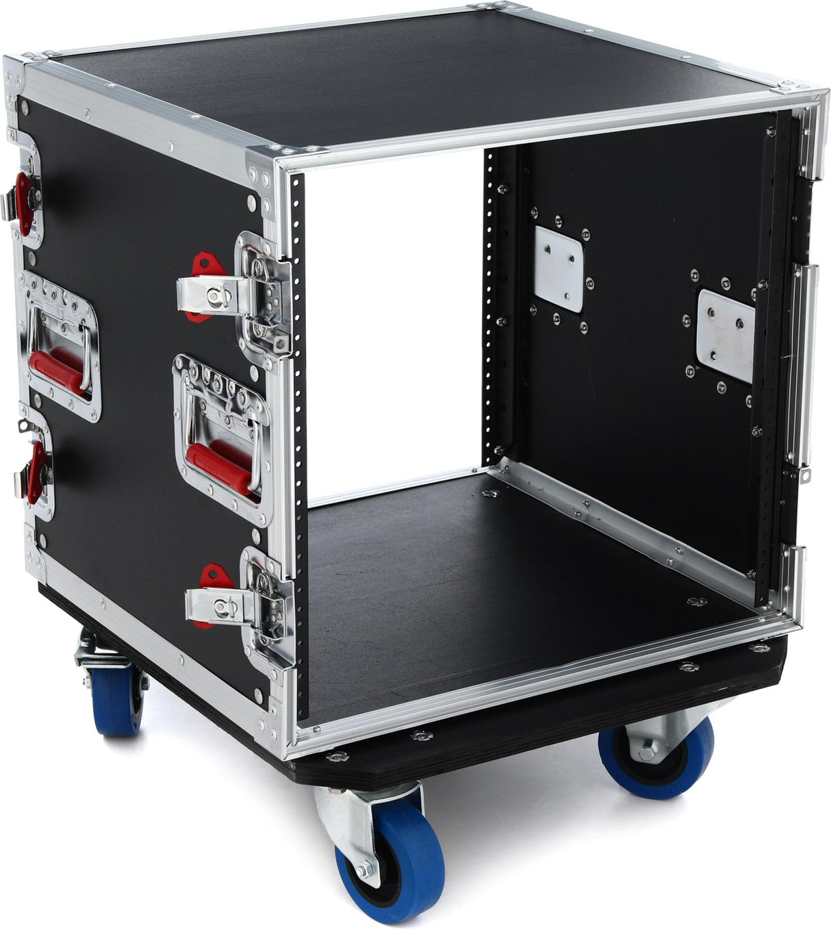Gator Cases GTOUR Standard & Shallow Rack ATA Flight Case de madera; 10U; 17" de profundidad; con ruedas (G-TOUR 10U CAST)