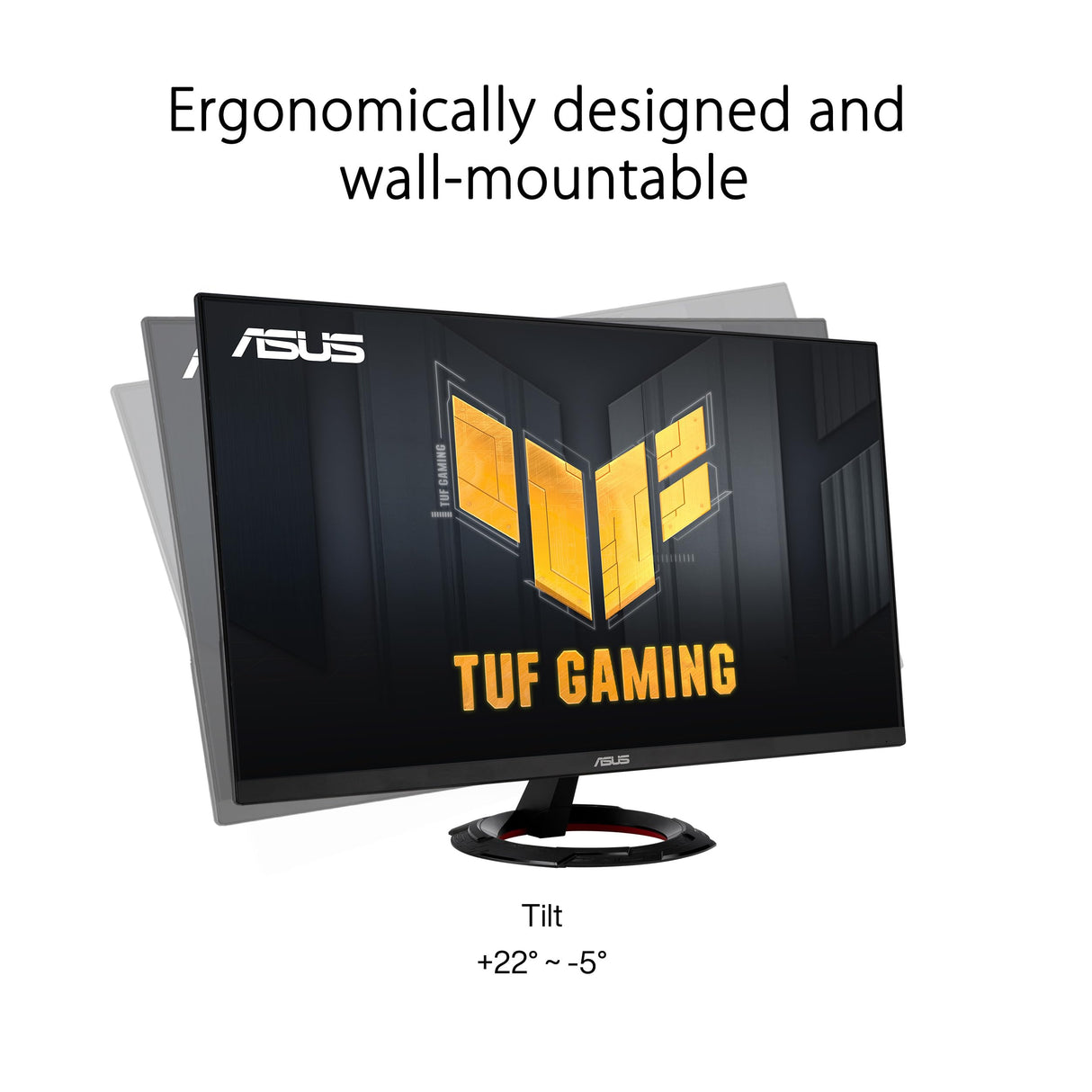 ASUS TUF Gaming VG249Q3R Monitor para Juegos - 23.8 Pulgadas, Full HD (1920 x 1080), 180Hz, IPS rápido, Extreme Low Motion Blur™, 1 ms (GTG), FreeSync™, sobremarcha Variable, 100% sRGB