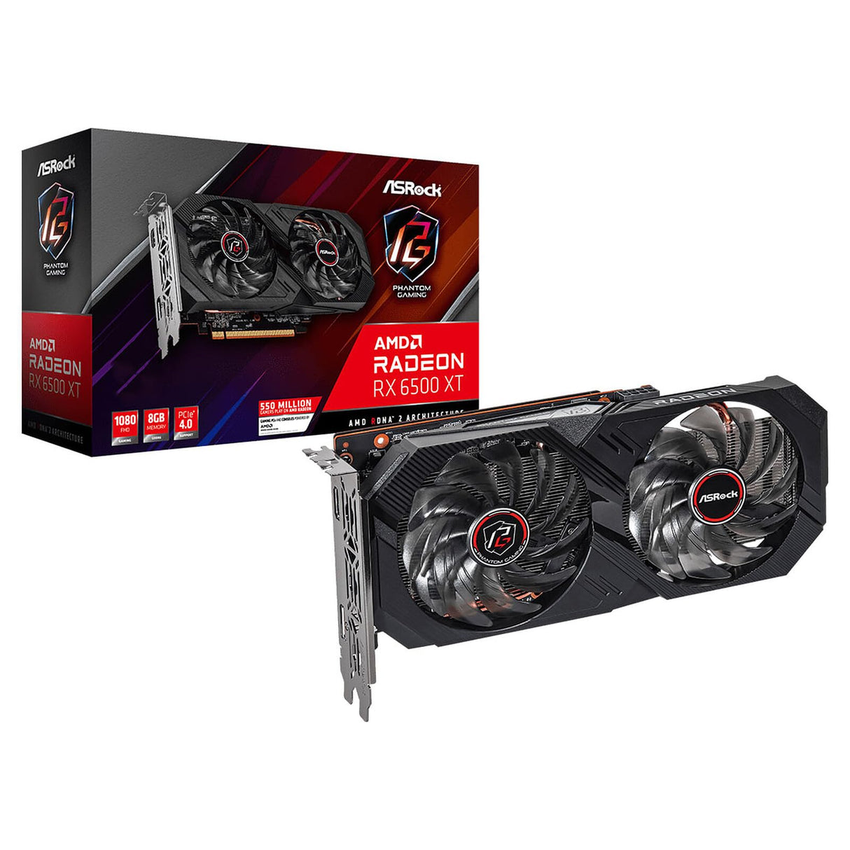 ASRock RX 6500XT Phantom Gaming 8GB OC