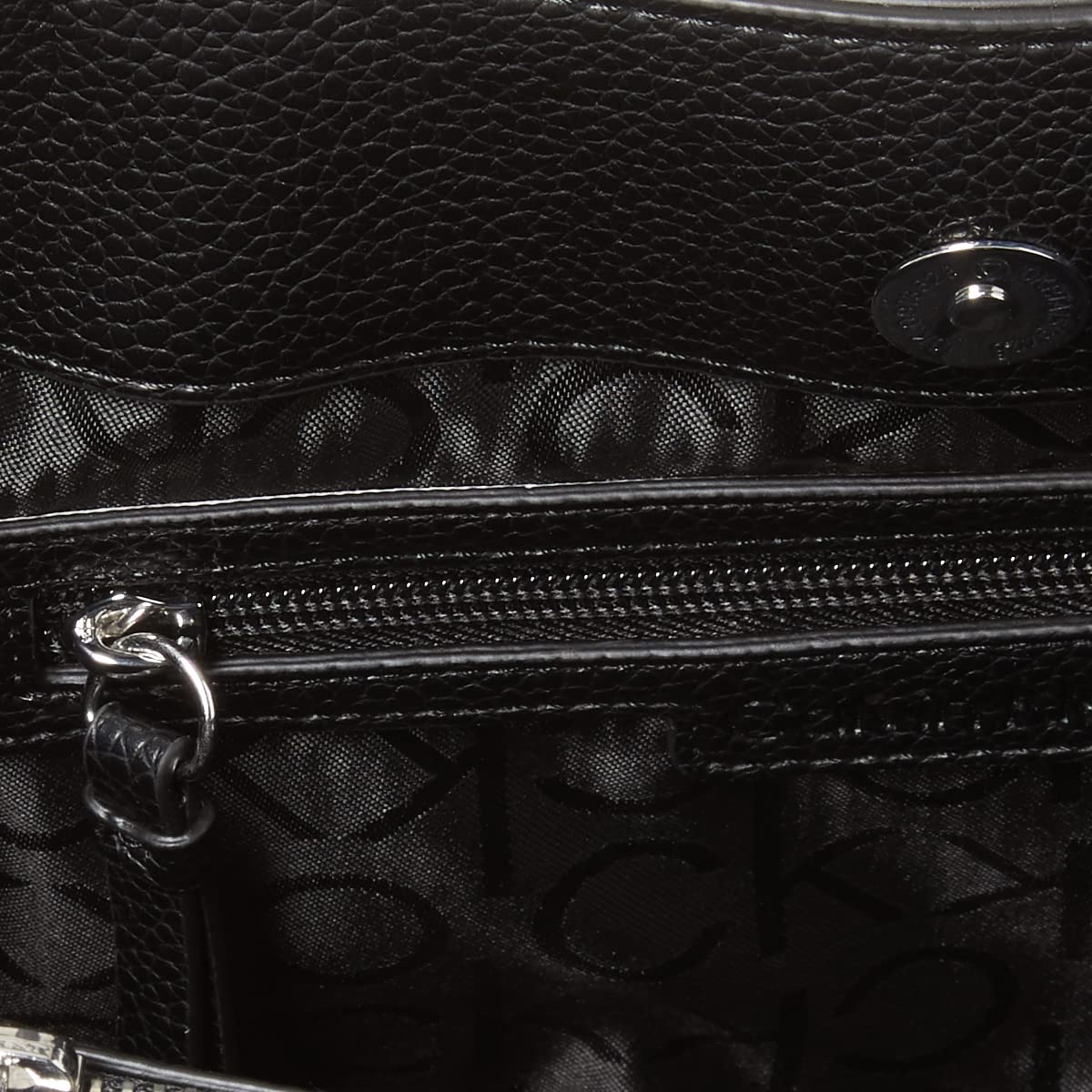 Calvin Klein Bolsa de Triple Compartimento Adeline para Mujer, Marrón/Caqui/Negro, Talla de un Talla