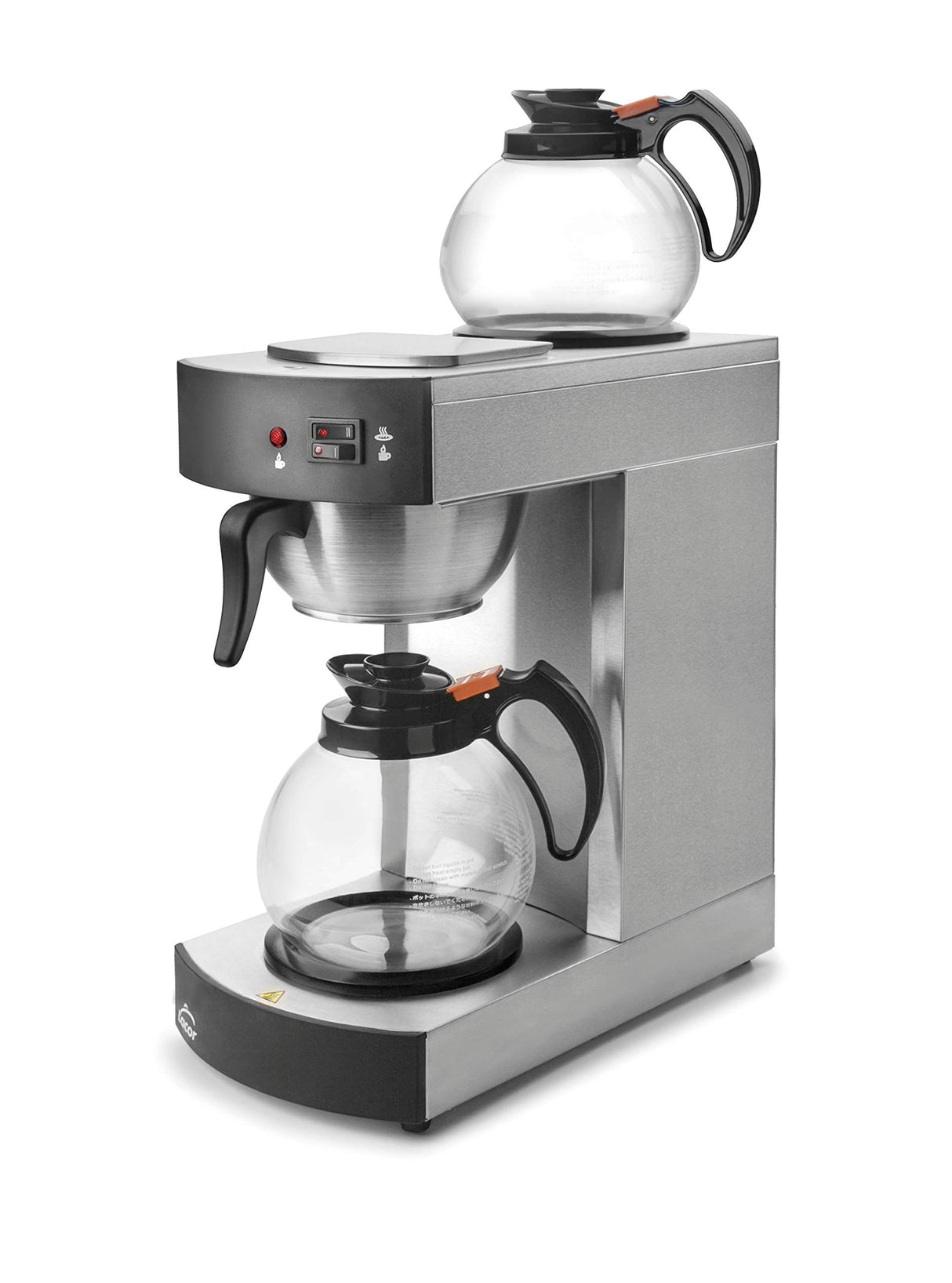 Lacor - 69272 - Cafetera Eletrica Con 2 Jarras 2100w 1,8Litros - Gris