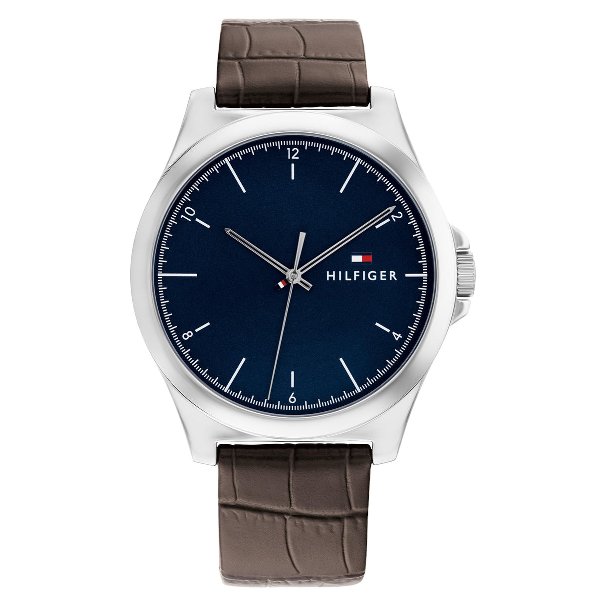 Tommy Hilfiger Reloj Analógico de Cuarzo para hombre con Correa en silicona y en piel