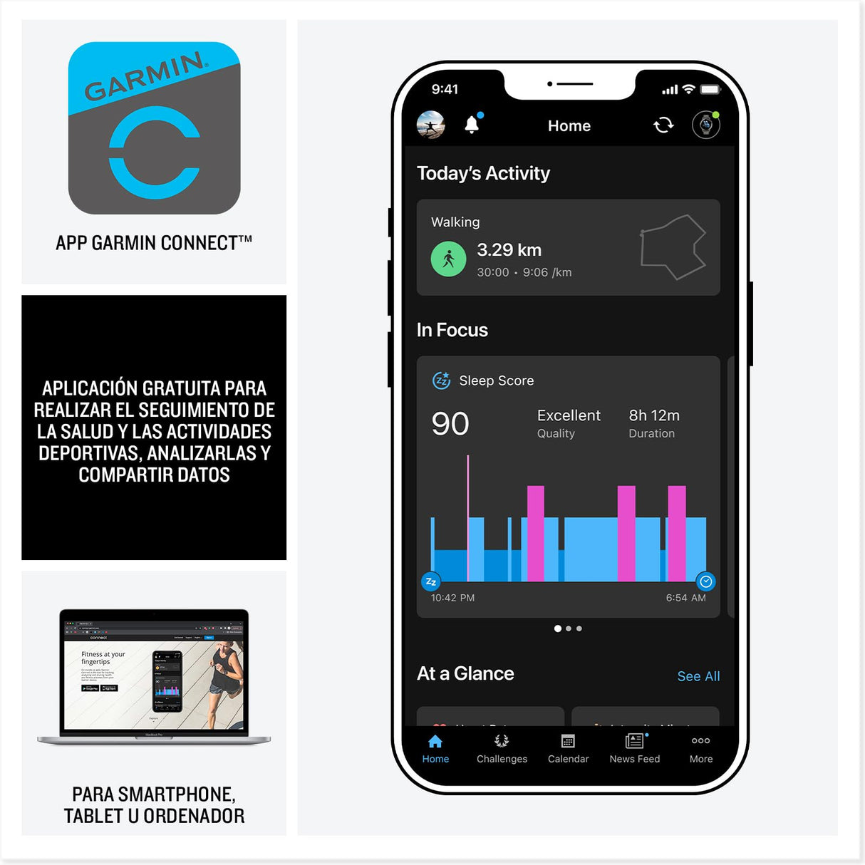 Garmin Instinct 3, Reloj inteligente con GPS, Pantalla AMOLED de 45 mm, Resistente al agua, Aplicaciones deportivas integradas, Monitorización de la salud, Linterna LED, Hasta 18 días autonomía, Negro