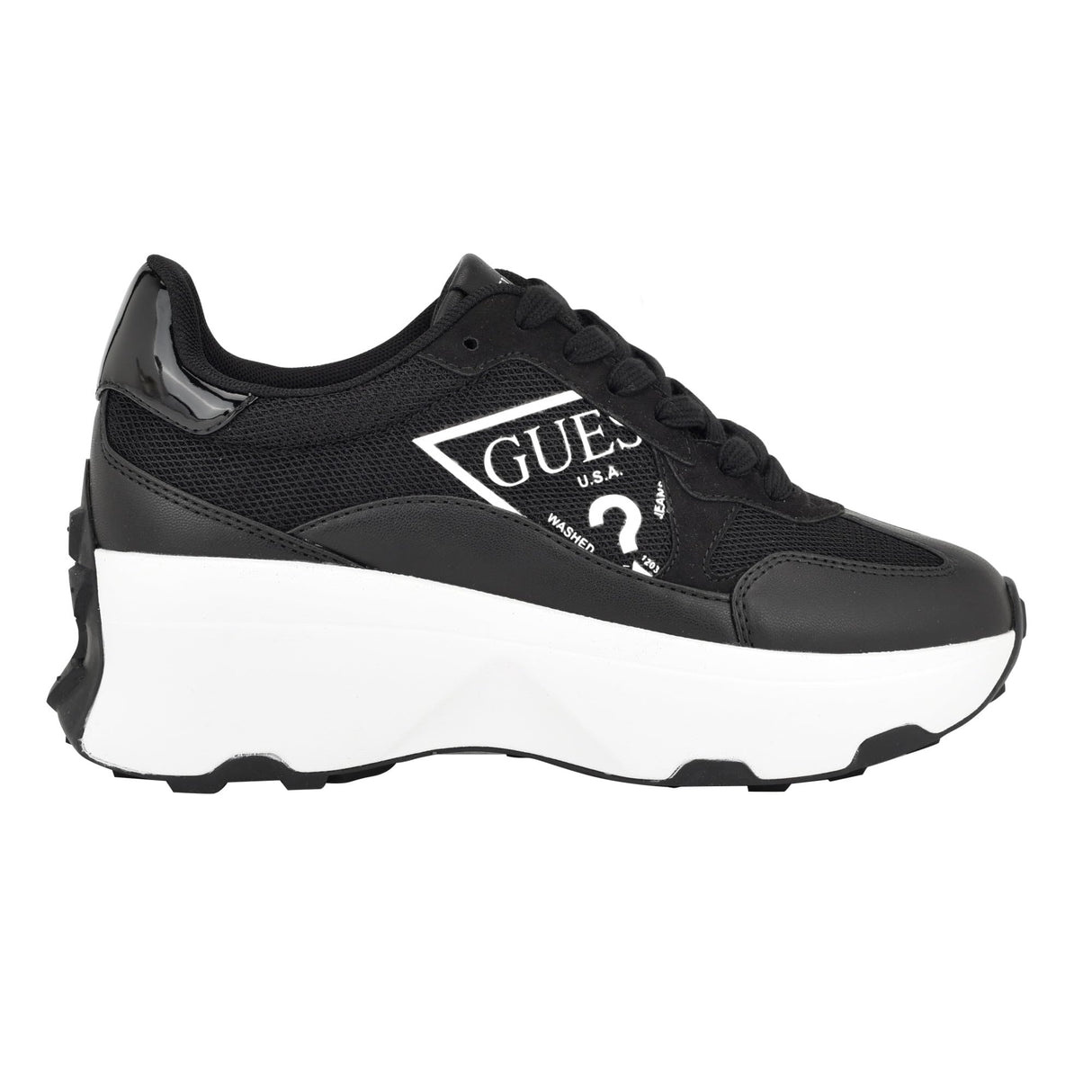Guess Women's CALEBB Sneaker, Black, 8