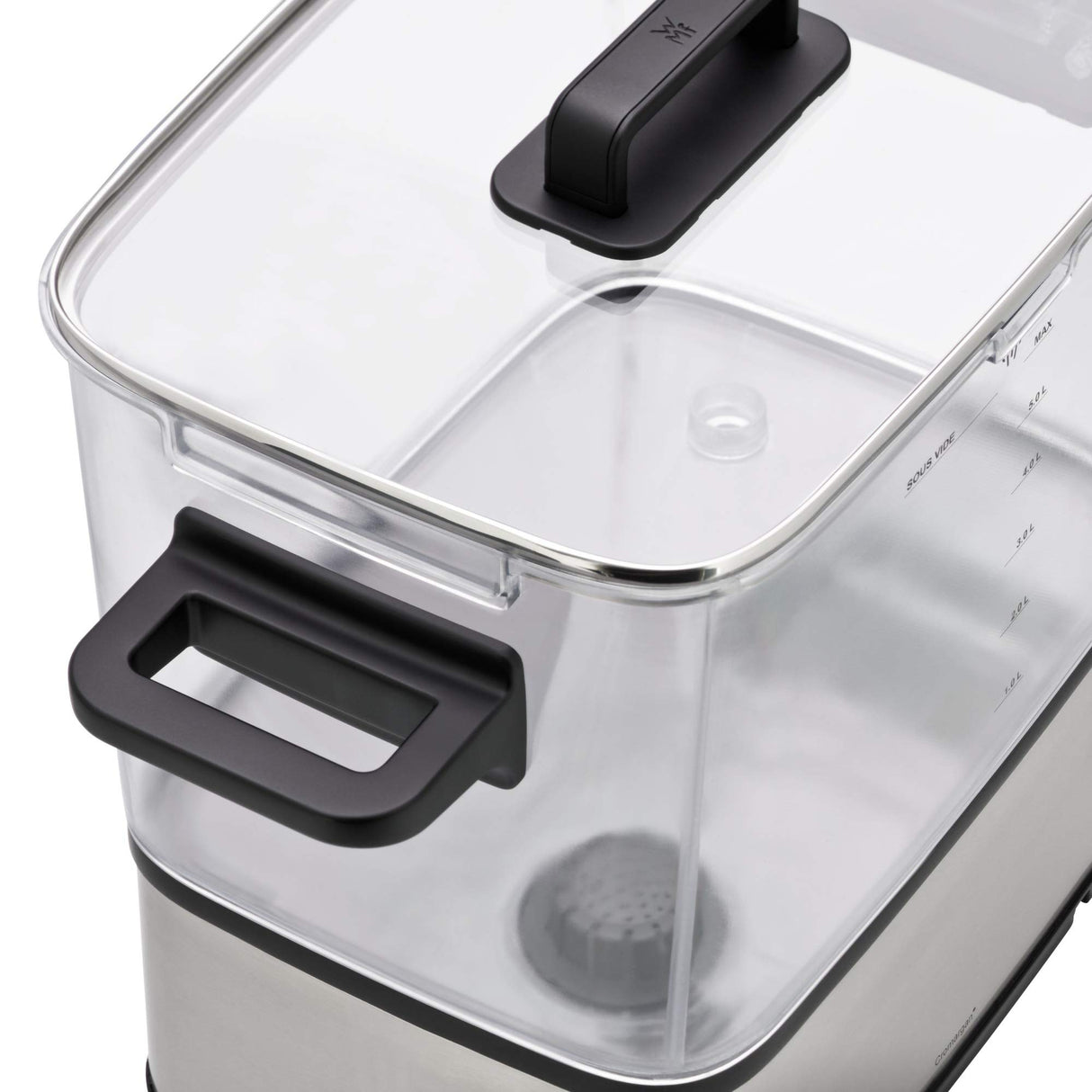 WMF Lono - Cocedora al vacio baja temperatura (entre 35º y 90º), 2 en 1, cocina al vacío y olla de cocion lenta, cocina profesional, tanque 6 l de TRITAN libre de BPA
