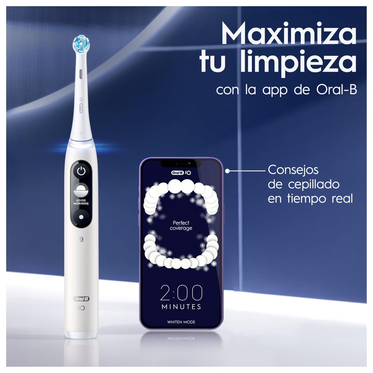 Oral-B iO 6N Cepillo De Dientes Eléctrico, Blanco, Estuche De Viaje