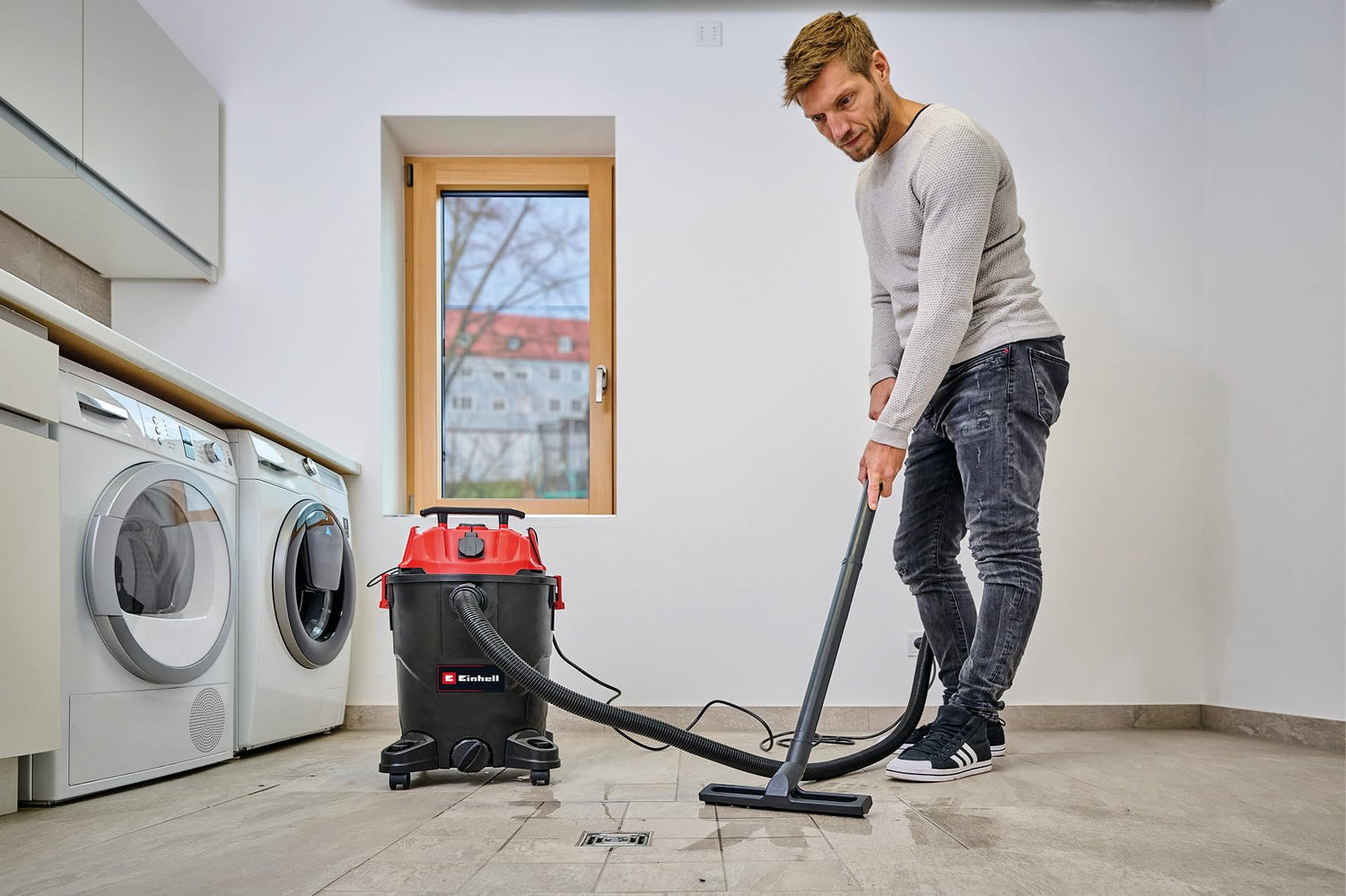 Einhell TC-VC 1930 A Aspirador de Agua y Polvo, röd
