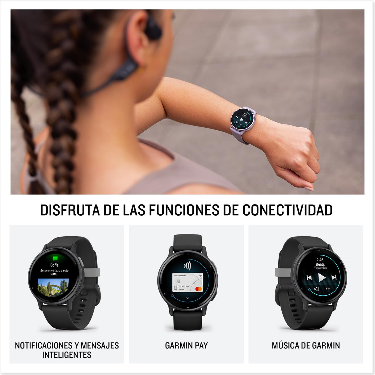 Garmin Vívoactive 5, Smartwatch con GPS, Pantalla AMOLED, Funciones Esenciales de Salud y Forma física y hasta 11 días de autonomía, Azul