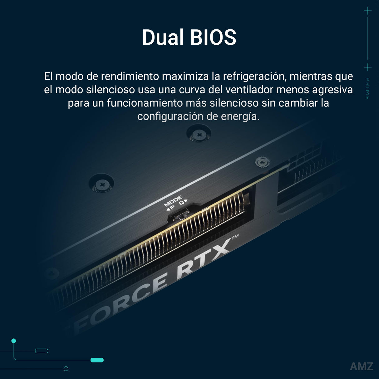 ASUS Prime GeForce RTX 5060 Ti 16GB GDDR7 - Tarjeta gráfica preparada para SFF (PCIe 5.0, 16GB GDDR7, HDMI/DP 2.1, 2.5 Ranuras, Ventiladores Axial-Tech, Dual BIOS)