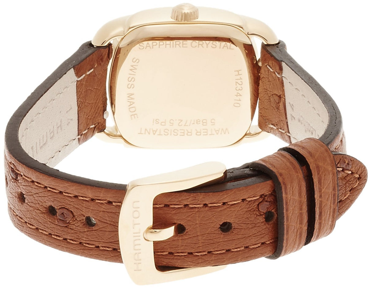 Hamilton Reloj Analogico para Mujer de Cuarzo con Correa en Cuero H12341555