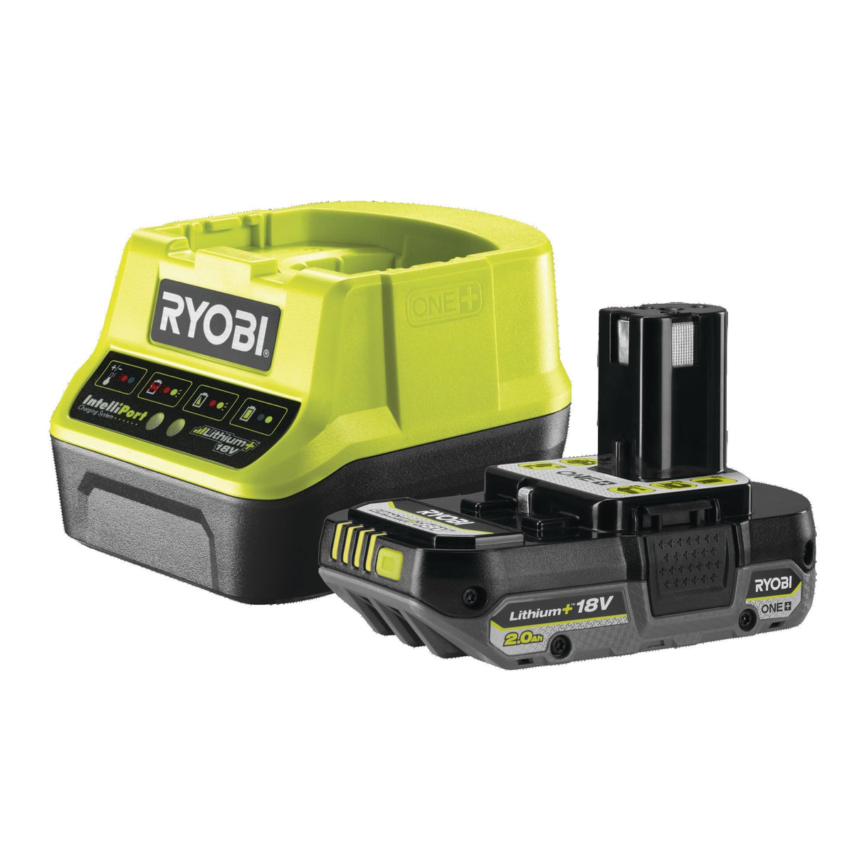Ryobi RCK182G-220S Duo 18V One+ Taladro + Destornillador de impacto Incluye 2 baterías de 2Ah y su cargador, en una bolsa de transporte