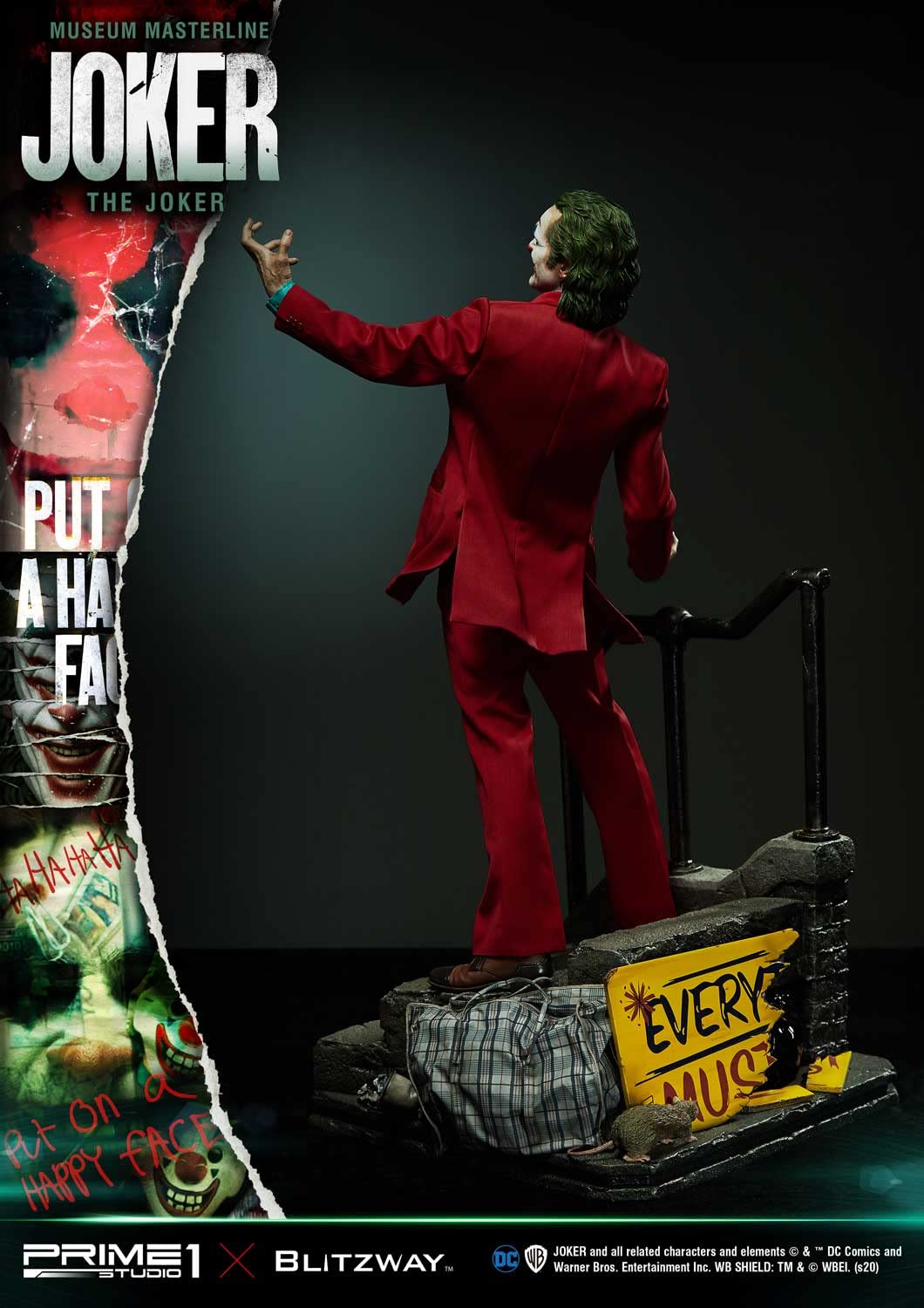 NONAME The Joker - Versión de bonificación de Joker - Estatuilla de Museo Masterline 70 cm