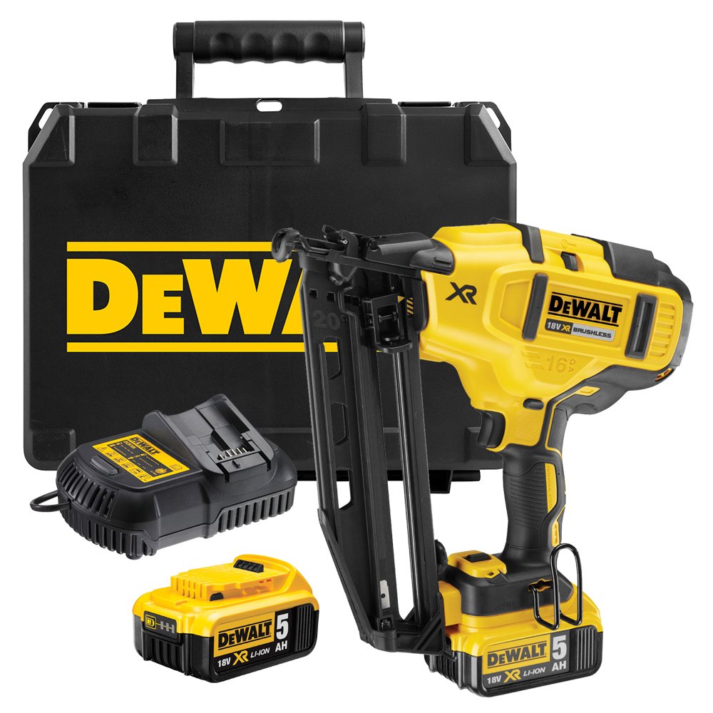 DeWALT – Clavadora inalámbrica para clavos de 63 mm, 18 V, 1 unidad, DCN660P2-QW