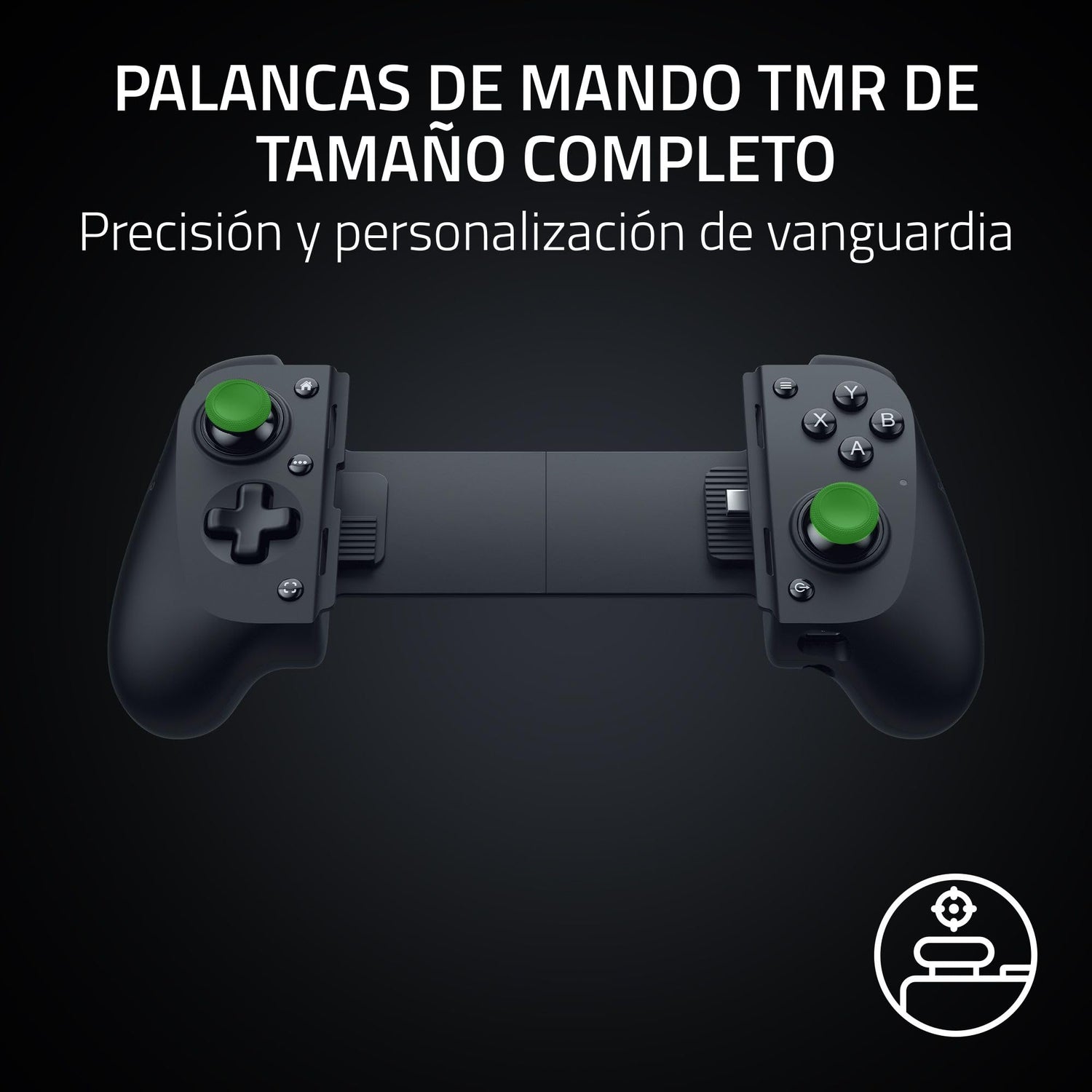 Razer Kishi V3 - Mando háptico gaming USB-C para iPhones y smartphones Android - Plug and Play - sticks analógicos antideriva (12 botones - hápticos Sensa HD - app Nexus) Negro