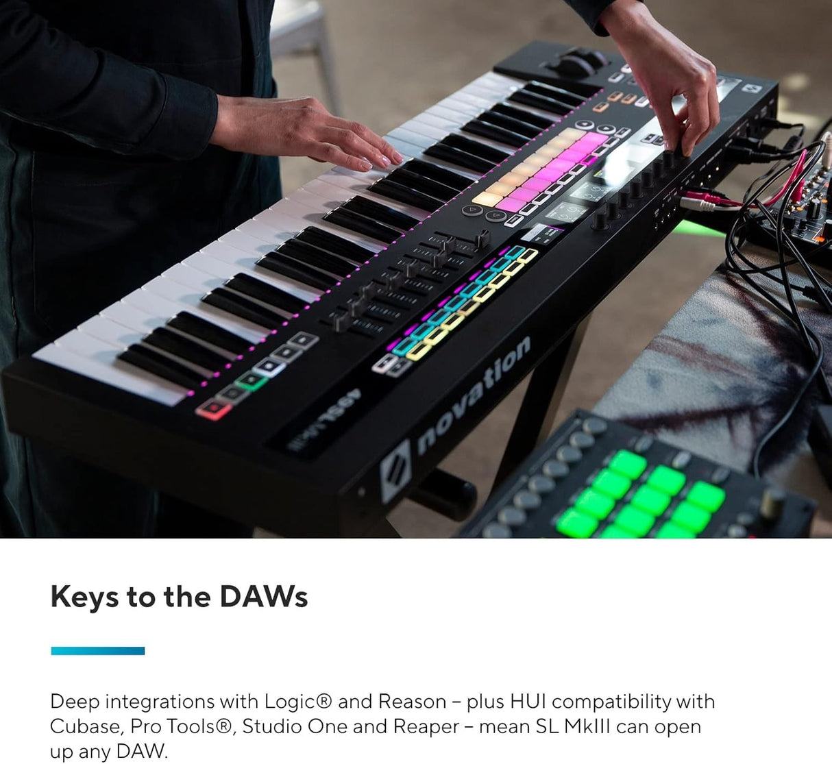 Novation 49SL MkIII: teclado controlador MIDI de 49 teclas y secuenciador con integración DAW