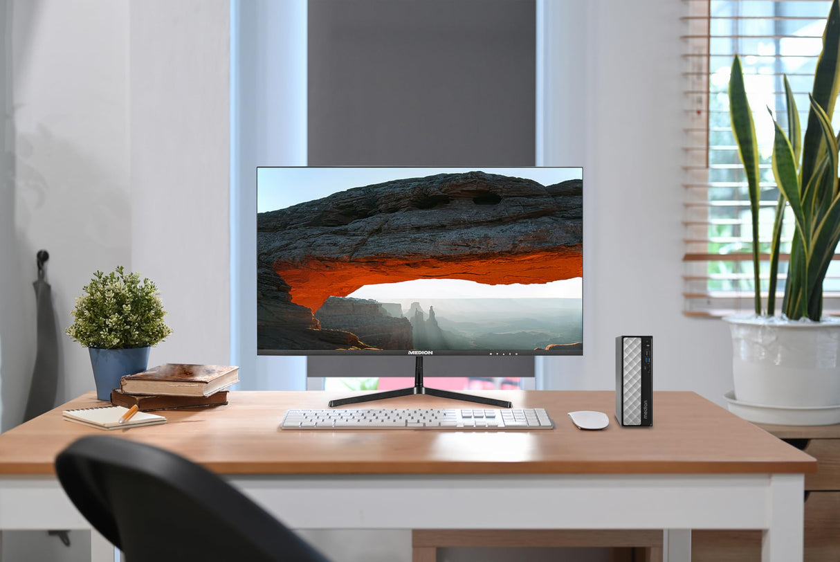 MEDION PC Sobremesa T80. Intel Core i5-12450H. 16GB RAM. 512GB SSD. Wi-Fi 6E. Windows 11. Diseño Potente. Color Negro. MD35423., Incluye Programa de Fiabilidad