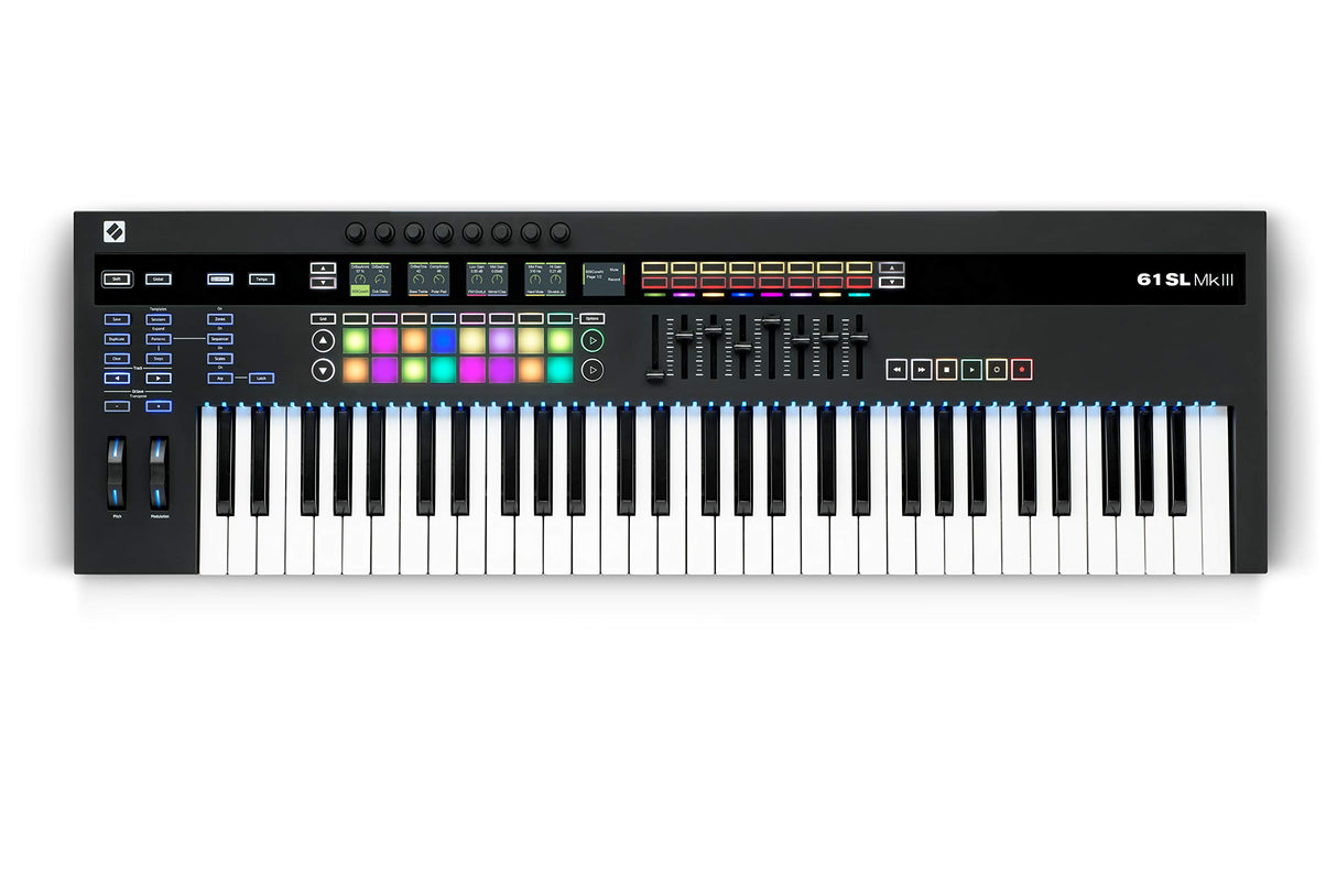 Novation 61SL MkIII: teclado controlador MIDI de 61 teclas y secuenciador con integración DAW
