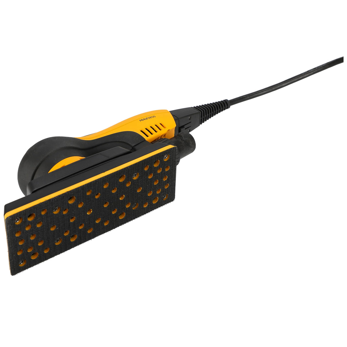 Mirka DEOS II 383 lijadora orbital en maletín 70x198mm 300 W lijadora de baja vibración para el lijado sin polvo de madera, tabiquería seca y metal con papel de lija velcro / MID3834044
