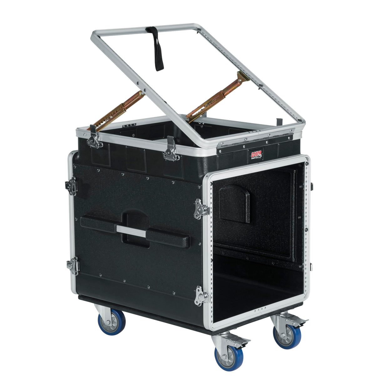 Gator Cases Rack de Consola Moldeado ATA Ligero; 12U Pop-Up Superior y 10U Lateral (GRC-12X10 PU)