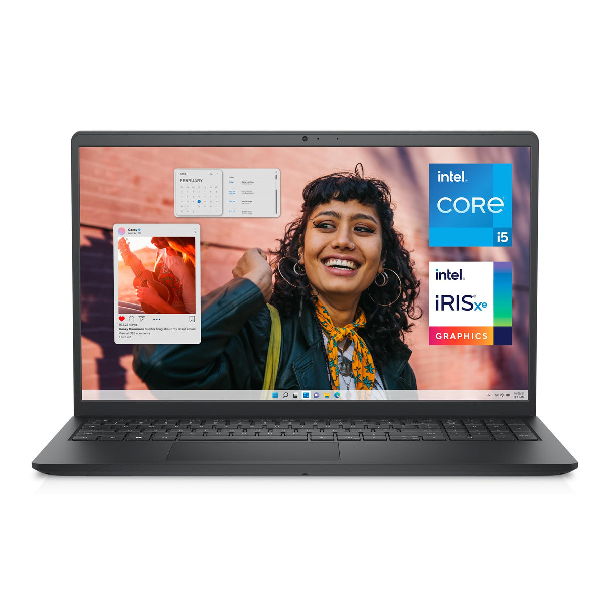 Dell Inspiron 15 3530 Ordenador Portátil de 15.6" FHD 120Hz, Intel Core i5-1334U, Iris Xe Graphics, 16GB RAM DDR4, 512GB SSD, Windows 11 Home, Teclado QWERTY Español Negro