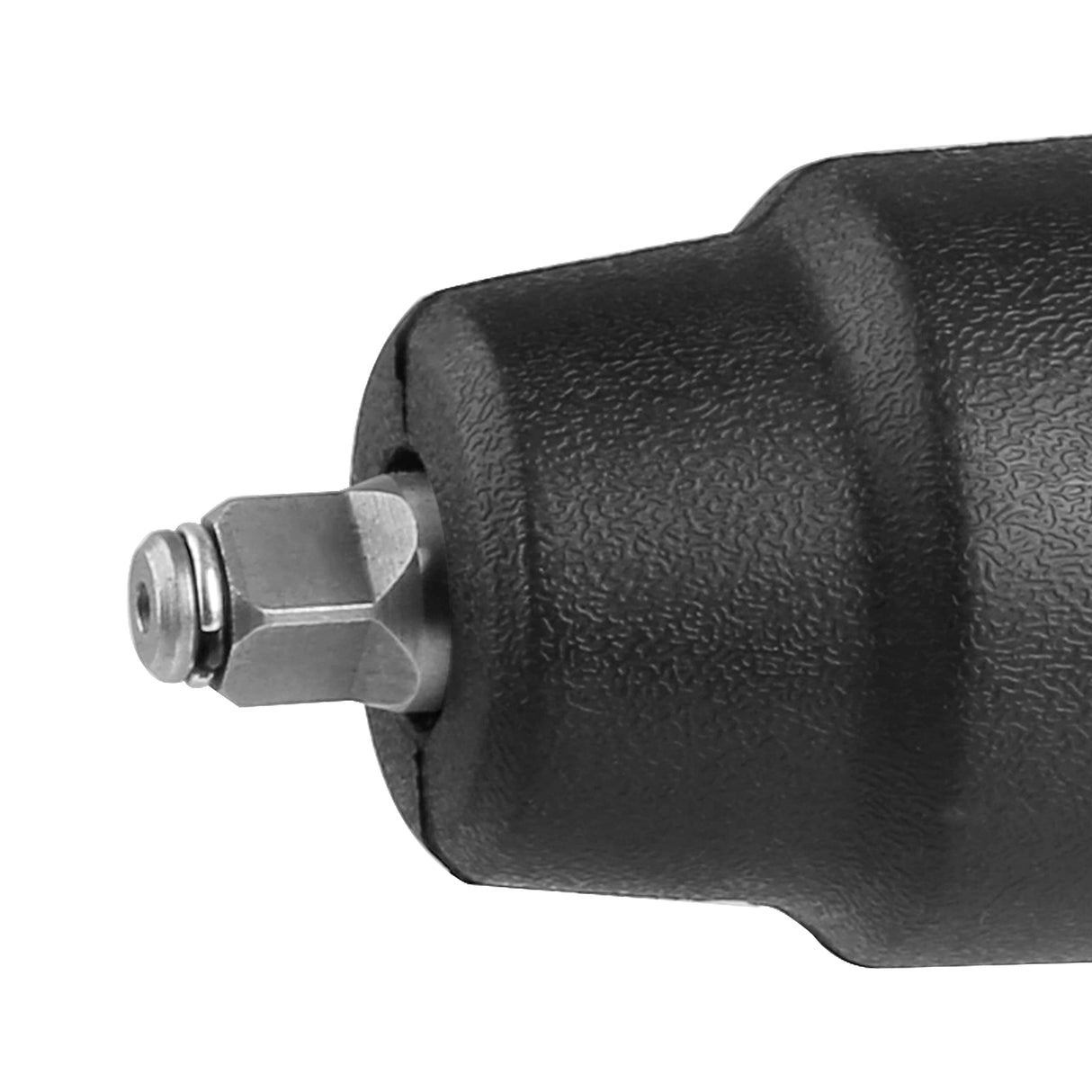 TOTAL - Llave de Impacto a Cable de 550 Nm - Pistola Neumática Eléctrica - Carcasa de Aluminio con Protector de Goma - Incluye un Adaptador y 6 Llaves de Vaso