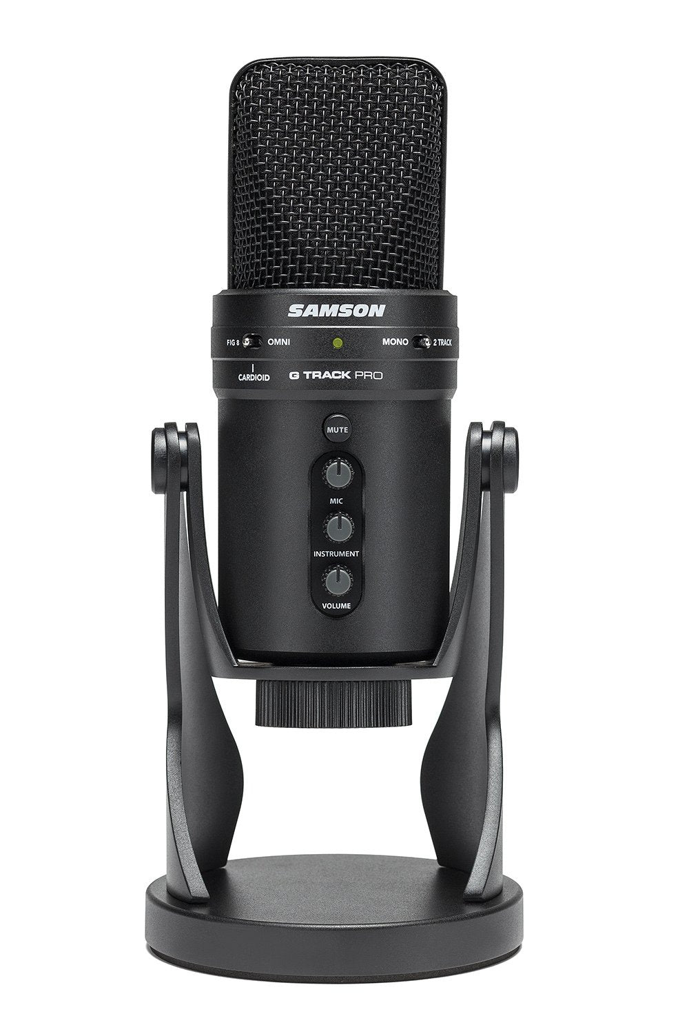Samson G-Track Pro - Professional USB Microphone with Audio Interface - Black