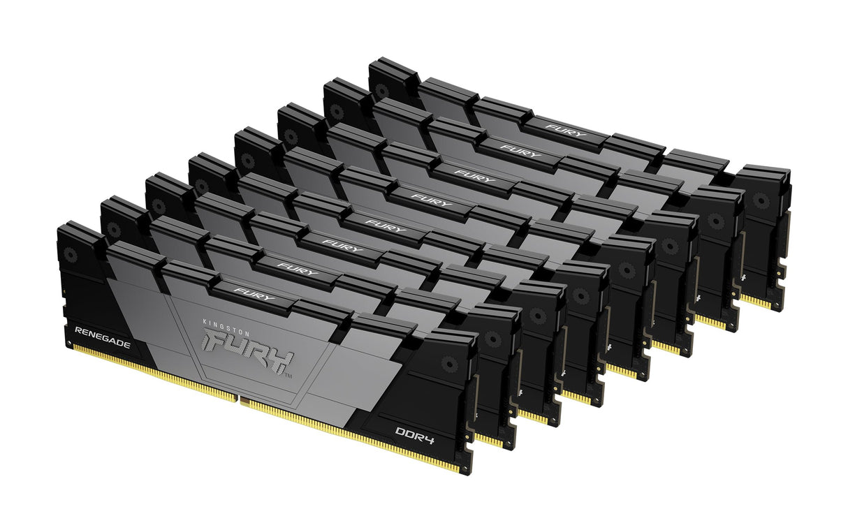 Kingston FURY Renegade 256GB 3200 DDR4 CL16 DIMM (Kit de 8) Memoria gamer para Ordenadores de sobremesa - KF432C16RB2K8/256