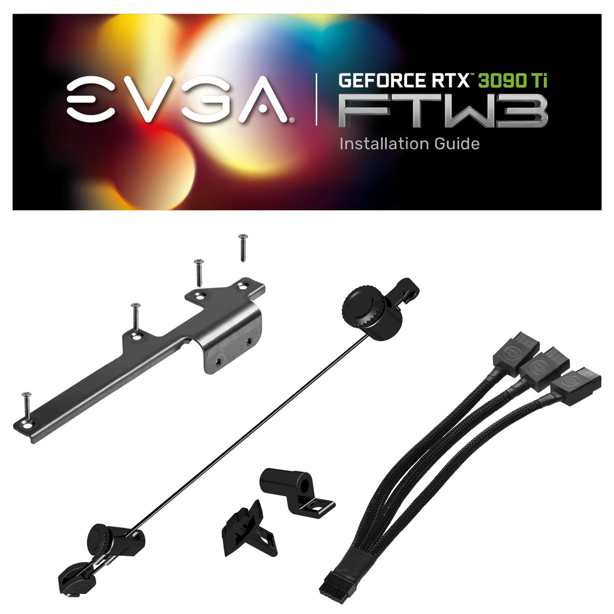 EVGA GeForce RTX 3090 Ti FTW3 BLACK GAMING, 24G-P5-4981-KR, 24GB GDDR6X, iCX3, ARGB LED, Backplate, Free eLeash