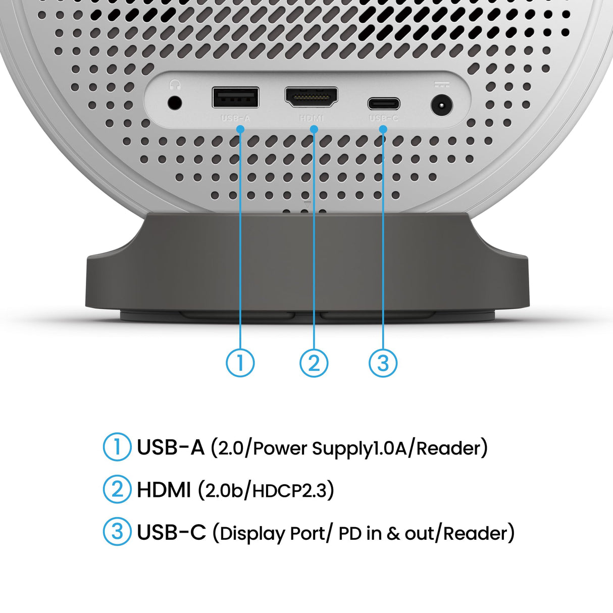 BenQ GV50 proyector láser portátil de Techo 1080p con Base de trípode | Proyección con ángulo Giratorio | 500 lúmenes | Altavoz Bluetooth 18W | Google TV | Chromecast y AirPlay | Enfoque automático