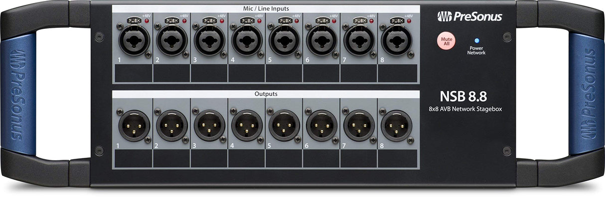 PreSonus NSB 8.8, 8x8, Stage Box en red AVB