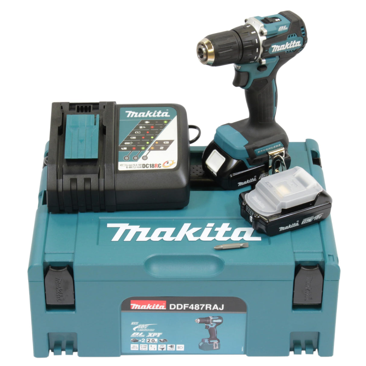 Taladro atornillador BL 18V LXT 40Nm 2Ah 2 bat. Compact marca Makita