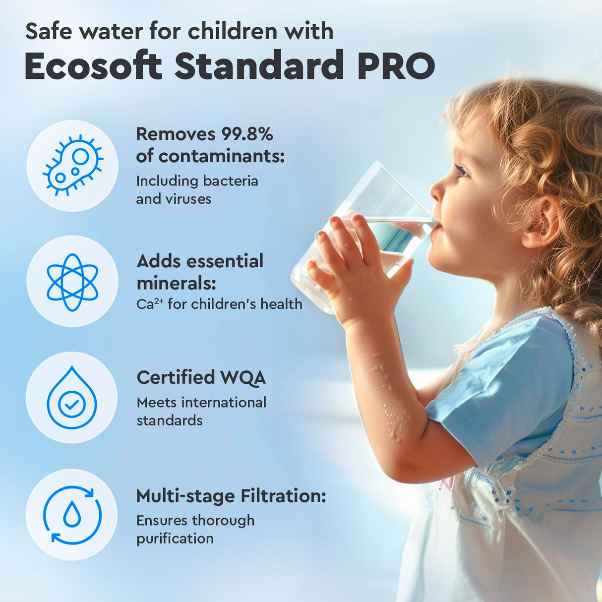 Ecosoft Standard PRO Filtro de Ósmosis Inversa - Con Bomba Integrada, Purificación Eficiente y Fácil Instalación