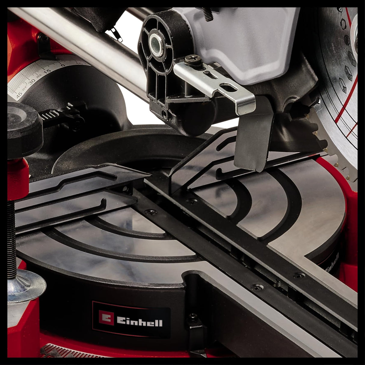 Einhell Sierra de tracción, vaivén e inglete TE-SM 8 L Dual (1800 W, hoja Ø 216 mm, ancho de corte 305 mm, profundidad de corte 65 mm, láser de línea de corte, inclinación de cabezal a ambos lados)