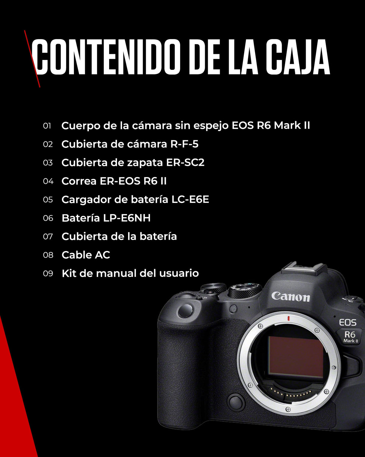 Canon EOS R6 Mark II | Cámara Mirrorless Full Frame (Solo Cuerpo) | 24,2 MP, 40 fps, Vídeo 4K, Dual Pixel AF II, Wi-Fi y Bluetooth | Cámara para Baja Iluminación