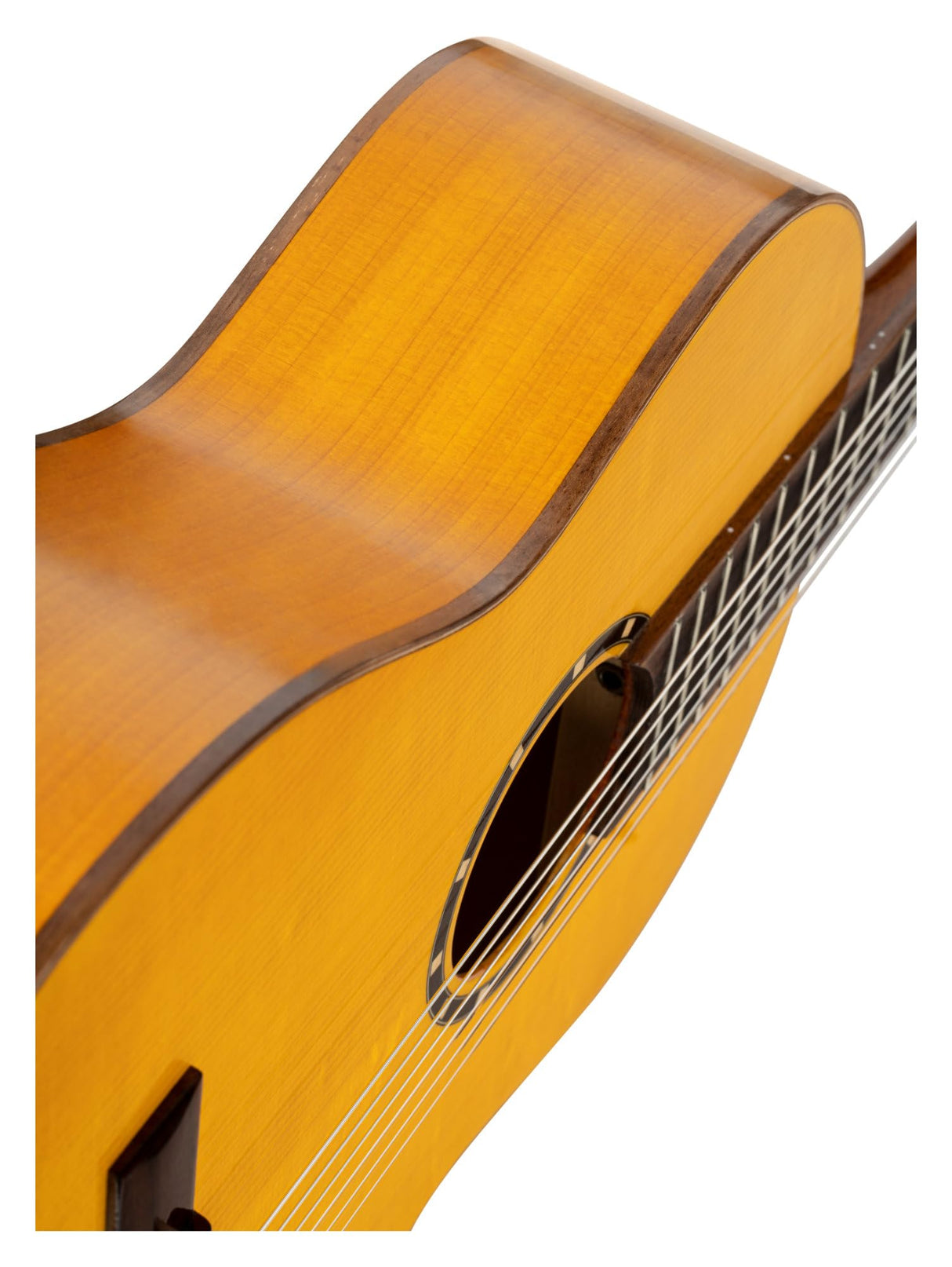 Ortega Guitars Family Series Pro - Guitarra de concierto flamenco 4/4 (pícea y ciprés, acabado brillante, incluye funda R170F)