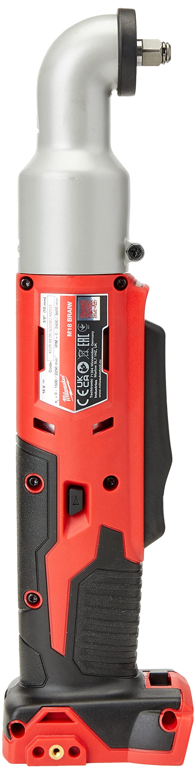 MILWAUKEE 4933447899 M18BRAIW-0 Llave de Impacto de Ángulo Recto, Multicolor, Rojo