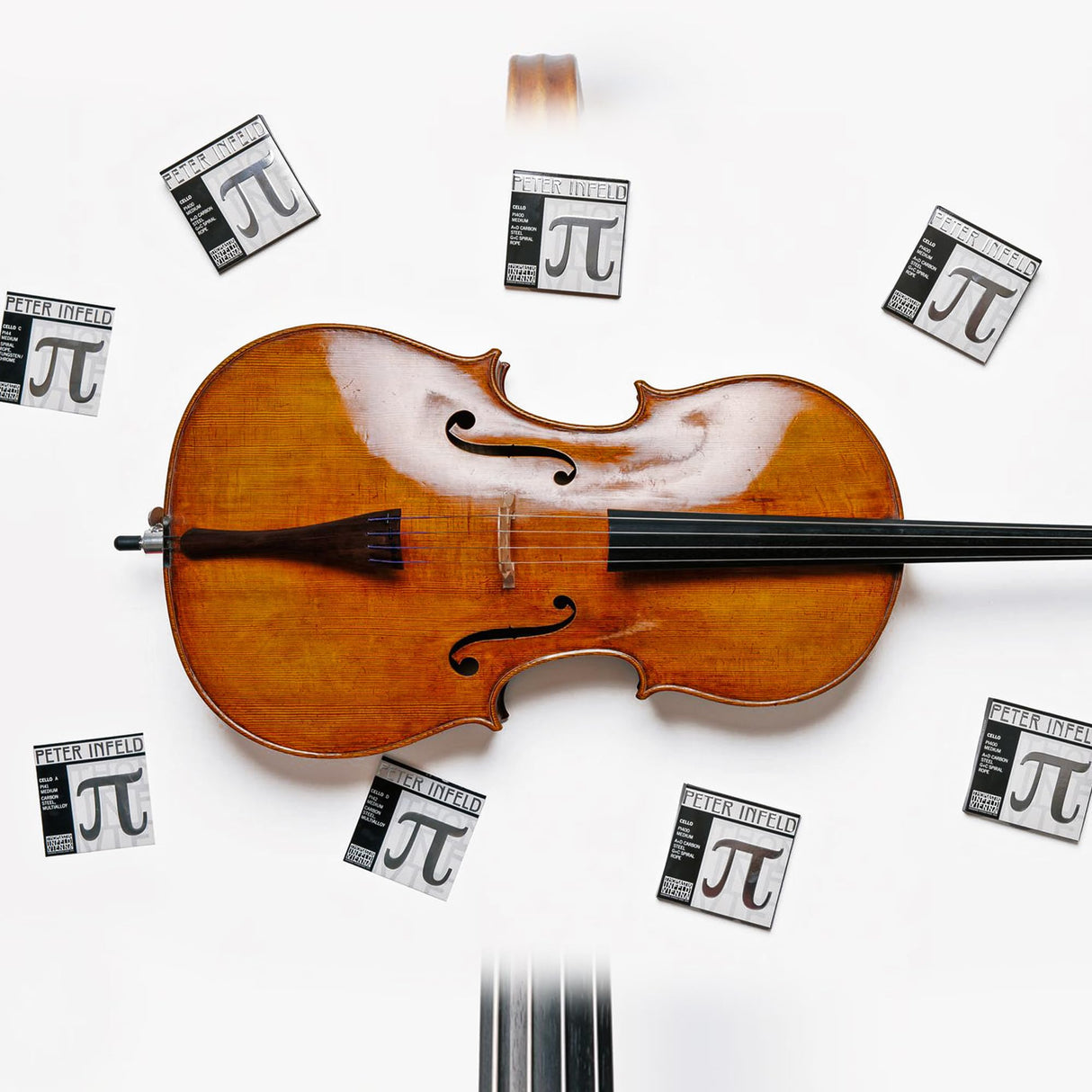 Thomastik Peter Infeld PI400 - Juego de cuerdas para violonchelo 4/4 (tamaño mediano)