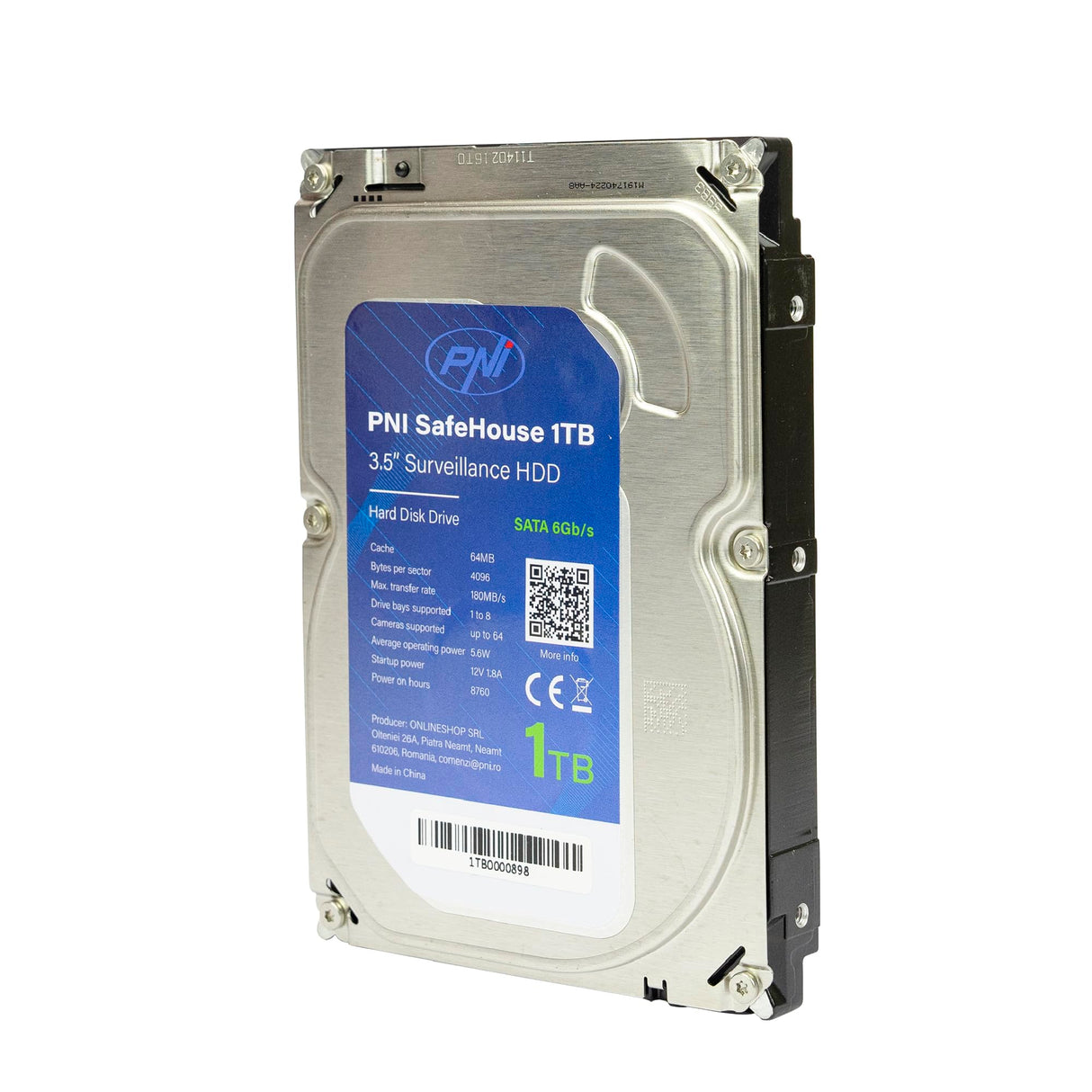 AHD PNI House PTZ1500 - Kit de videovigilancia con 4 cámaras Exteriores de 5 MP y PNI SafeHouse de 1 TB Incluido