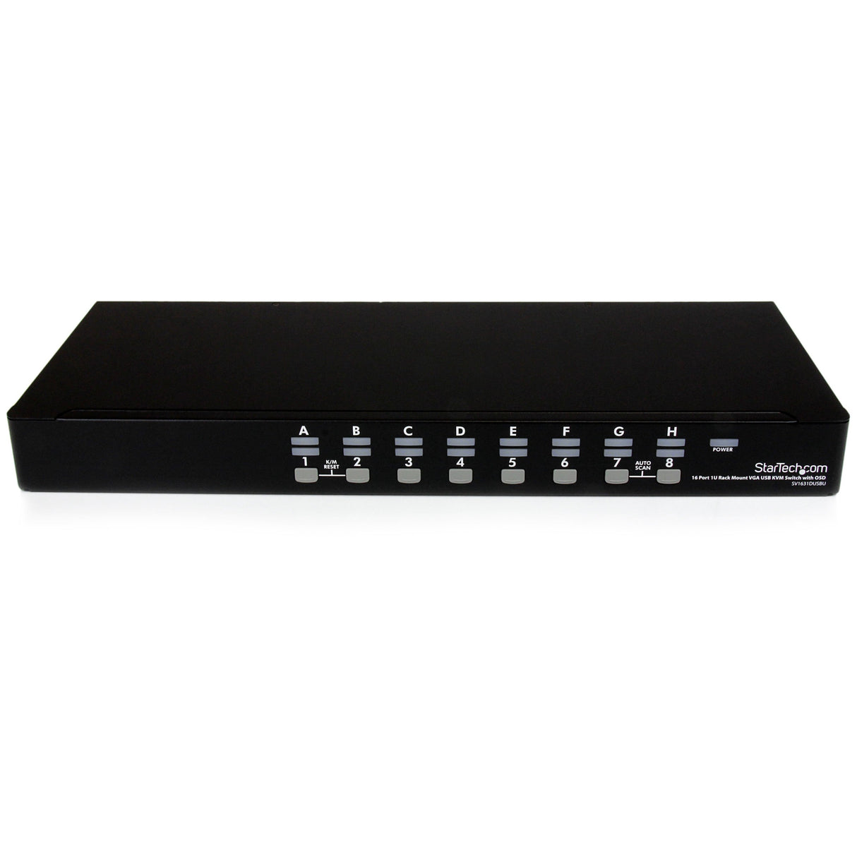 StarTech.com Conmutador Switch KVM 1U OSD y Cables 16 puertos USB A Vídeo VGA HD15