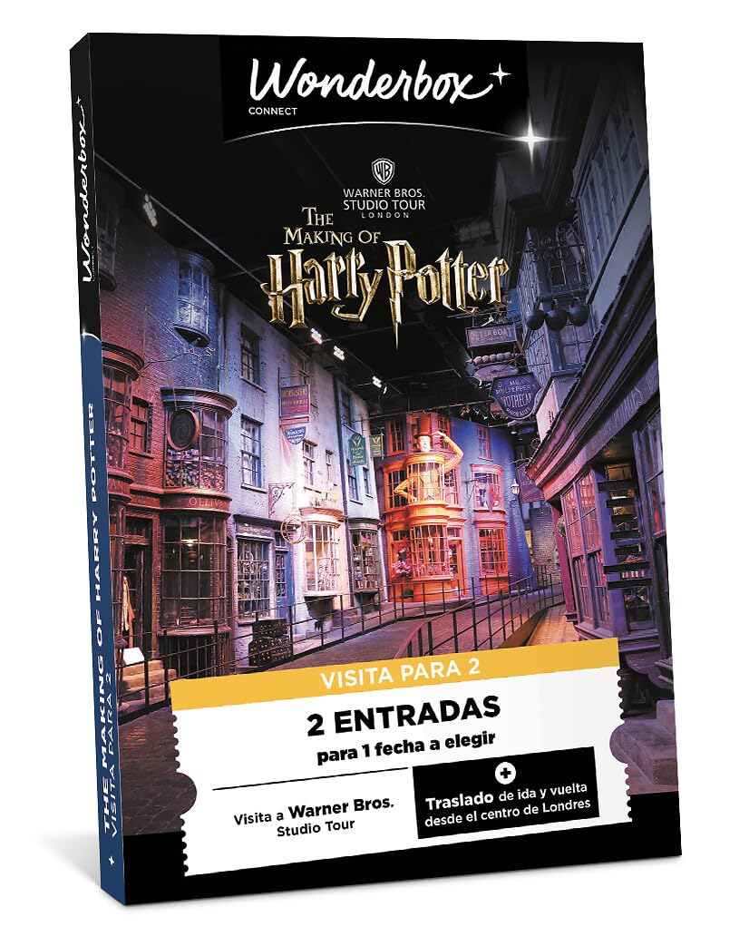 WONDERBOX Connect - Caja Regalo - Harry Potter Studio - 2 entradas para 1 día en el Warner Bros Studio Tour - Válido Durante 24 Meses