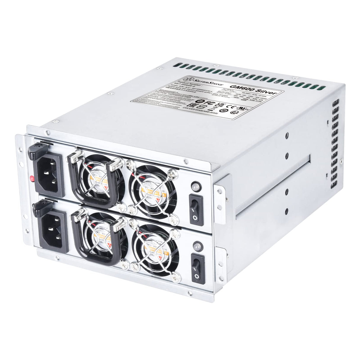 Silverstone SST-GM600S - Fuente de alimentación Mini redundante Cybenetics Silver 600W