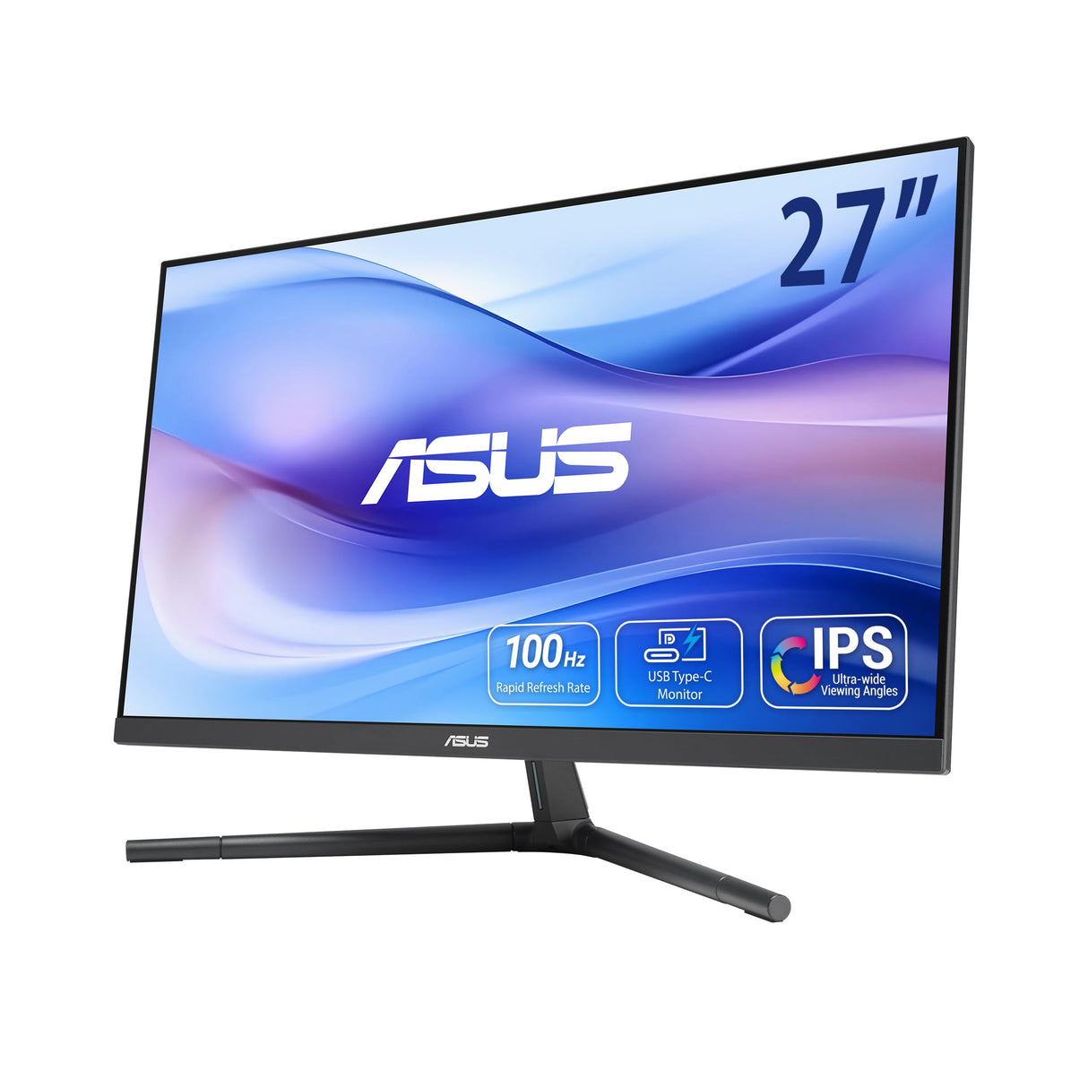 ASUS VU279CFE-B Eye Care Monitor Gaming, 27', FHD, IPS, 100 Hz, IPS, Adaptive-Sync, Puerto USB Type-C, 15 vatios Power Delivery, DisplayWidget Center, EyeCare Plus