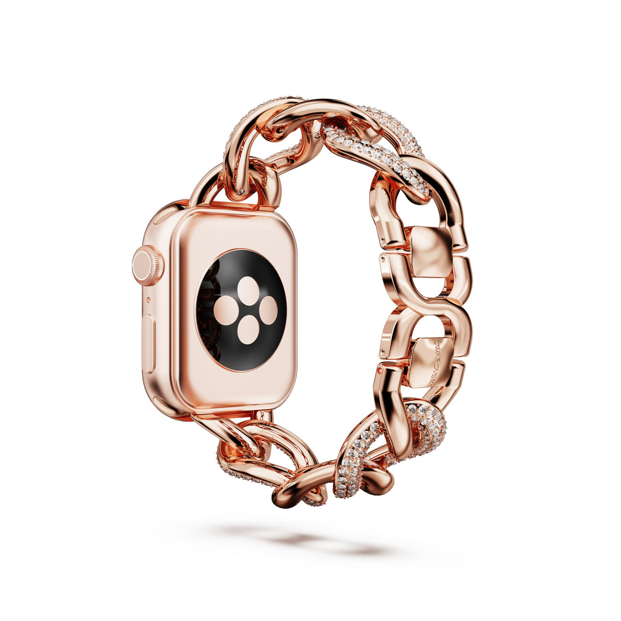 Swarovski Correa de cadena, Para Apple Watch® 40 mm y 41 mm, Tono oro rosa, Acabado tono oro rosa