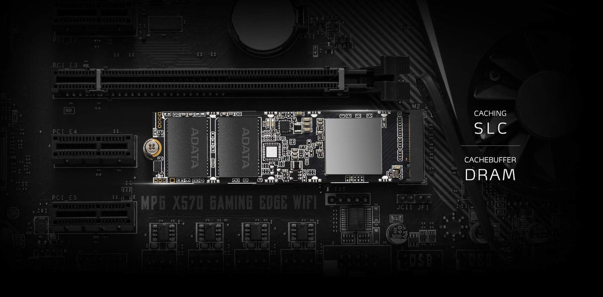 ADATA XPG SX8100 PCIe Gen3x4 M.2 2280 Unidad de Estado sólido, 4TB, hasta 3500 MB/s, NVMe 1.3, 3D NAND Flash, LDPC, Raid Engine