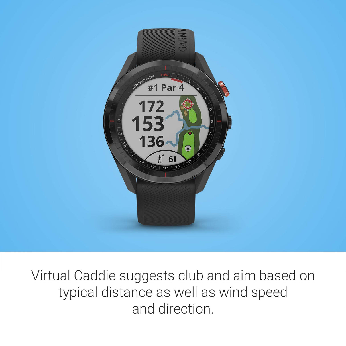 Garmin Approach S62 Smartwatch Golf Black + Garmin Approach CT10