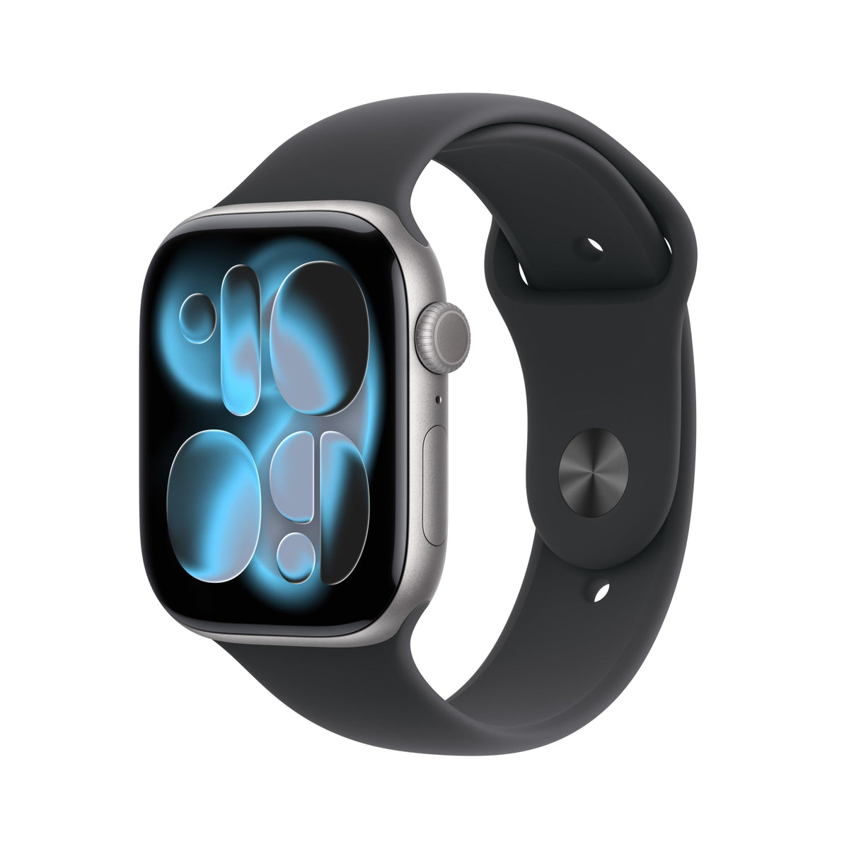 Apple Watch Series 11 GPS+Cellular con Caja de Aluminio en Gris Espacial de 46 mm y Correa Deportiva Negra-Talla M/L.Calidad del Sueño,monitores de entreno y Salud,Pantalla Siempre Activa
